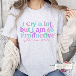 I Cry a Lot but I'm so Productive Taylor Swift Graphic T-Shirt